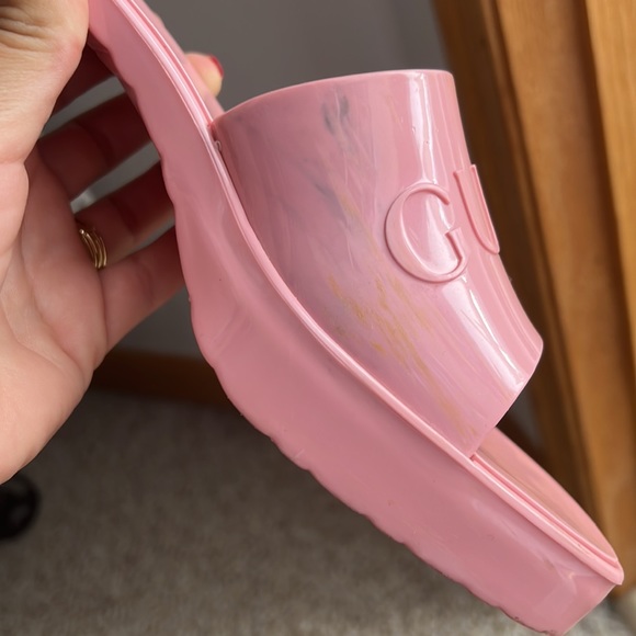 Pink Gucci Block Sandals - Picture 10 of 10